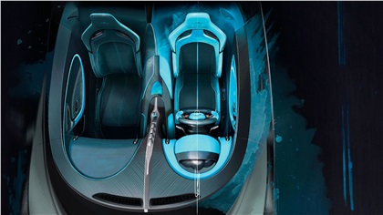 Bugatti Divo (2018) - Interior Design Sketch