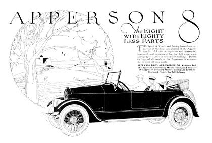 Apperson Eight Ad (April, 1919)