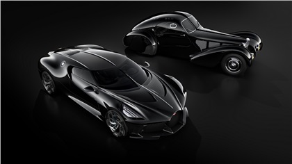 Bugatti La Voiture Noire (2019) and Bugatti Type 57 SC Atlantic