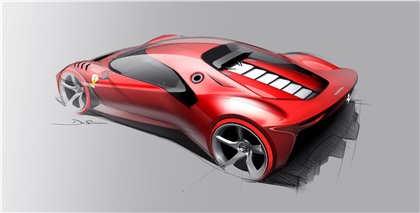 Ferrari P80/C (2019) - Design sketch