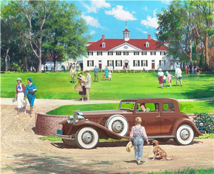 1933 Marmon V-16 Coupe: Mt. Vernon, Virginia - Illustrated by Harry Anderson