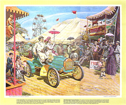 1971-09: At the County Fair (1905 Oldsmobile Touring Runabout) - Illustrated by Walter Richards