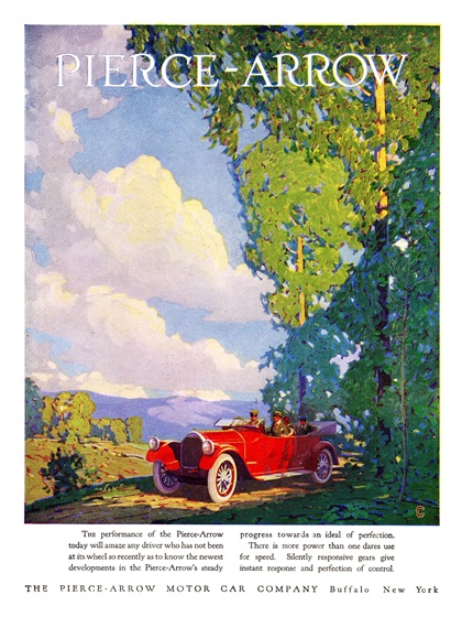 Pierce-Arrow Ad (June, 1920) – Illustrated by Cecil Chichester