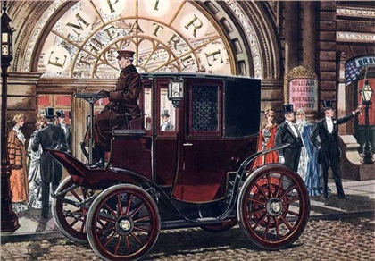 1905 Columbia Extension Front Electric Brougham - Illustrated by Leslie Saalburg