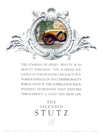 The Splendid Stutz Ad (May, 1928) – Sedan
