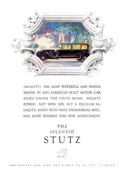The Splendid Stutz Ad (August–September, 1928) – Sedan