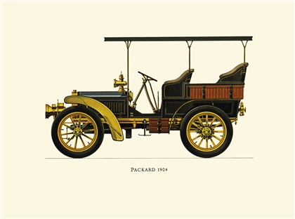 1904 Packard - Illustrated by Hans A. Muth