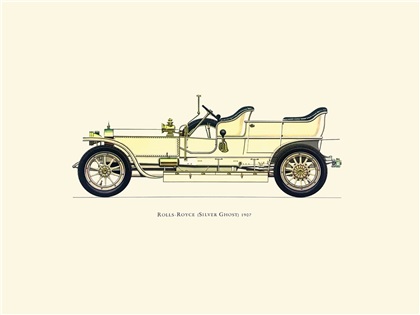 1907 Rolls-Royce Silver Ghost - Illustrated by Hans A. Muth