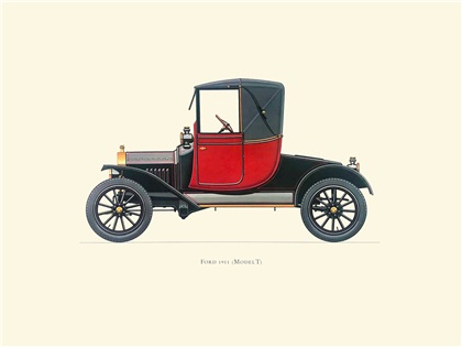1911 Ford Model T - Illustrated by Hans A. Muth