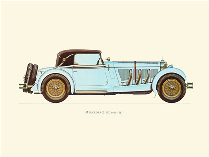 1928 Mercedes-Benz SS - Illustrated by Hans A. Muth