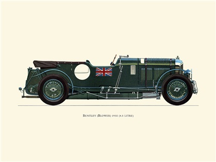 1930 Bentley Blower 4.5 Litre - Illustrated by Hans A. Muth