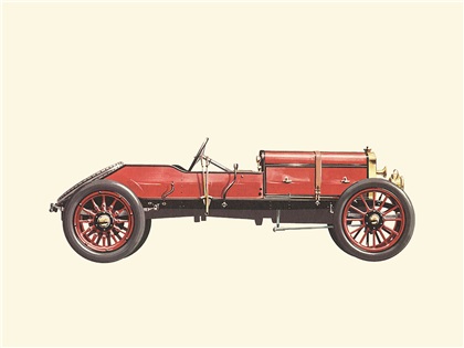 1908 Austin 100 HP GP - Illustrated by Pierre Dumont