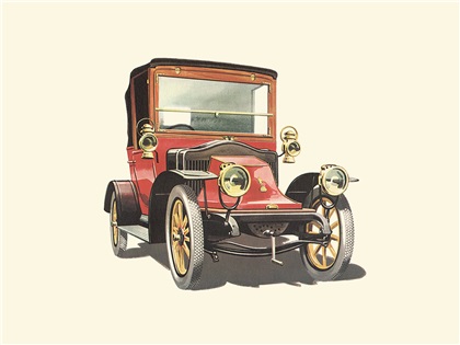 1911–1912 Clement Bayard 8 HP - Illustrated by Pierre Dumont