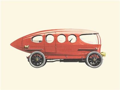 1913 Alfa 20/30 HP Castagna - Illustrated by Pierre Dumont