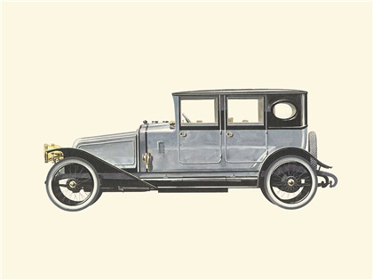 1914 Renault 40 HP - Illustrated by Pierre Dumont