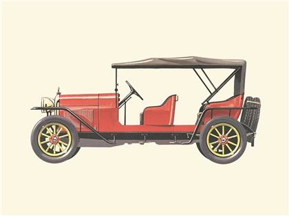 1920 Ceirano 15/20 HP - Illustrated by Pierre Dumont
