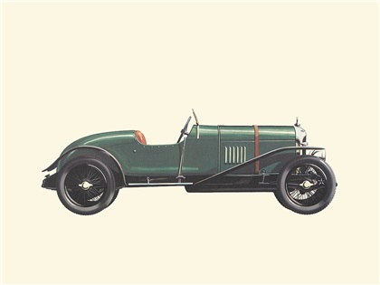 1921 Bentley 3-Litre - Illustrated by Pierre Dumont