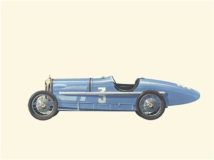1922–1923 Rolland Pilain GP - Illustrated by Pierre Dumont