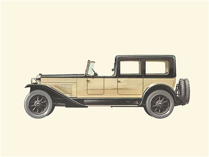 1922 Super Fiat V-12 - Illustrated by Pierre Dumont