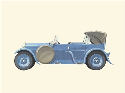 1925 Cadillac V-8 Don Lee Coachworks - Illustrated by Pierre Dumont
