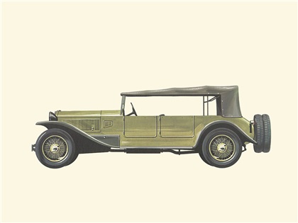 1926 Lancia Lambda - Illustrated by Pierre Dumont