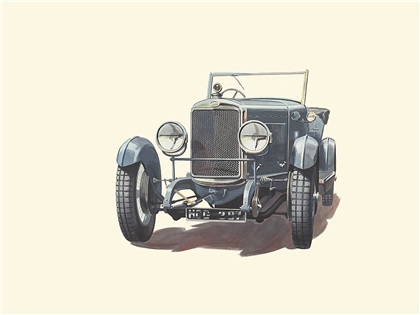 1926 Sunbeam - Illustrated by Pierre Dumont