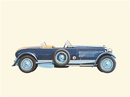 1930 Minerva 40 HP - Illustrated by Pierre Dumont