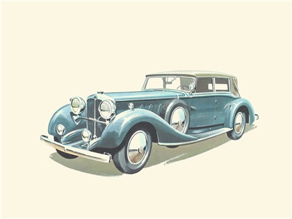 1936 Maybach Zeppelin 60/200 - Illustrated by Pierre Dumont