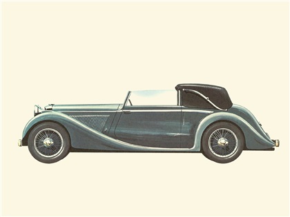 1939 S.S. Jaguar - Illustrated by Pierre Dumont