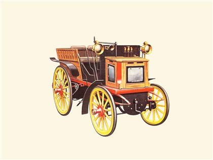 1895 Panhard-Levassor - Illustrated by Pierre Dumont