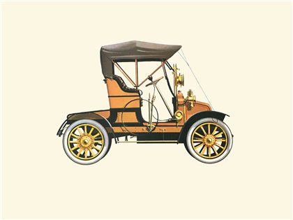 1908 Renault 2 cylindres - Illustrated by Pierre Dumont