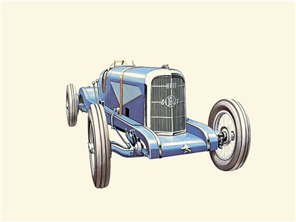 1926 Panhard-Levassor 35 CV - Illustrated by Pierre Dumont