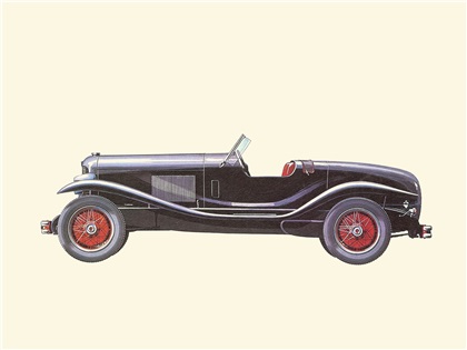 1929 DuPont Model G Speedster - Illustrated by Pierre Dumont