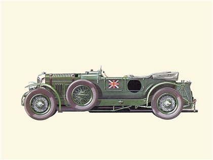 1930 Bentley 'Le Mans' - Illustrated by Pierre Dumont