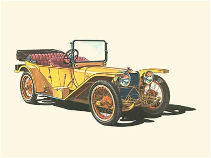 1910 American Underslung Traveller Special - Illustrated by Klaus Bürgle