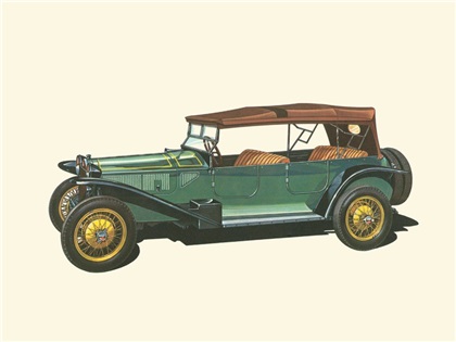 1923 Lancia Lambda - Illustrated by Klaus Bürgle