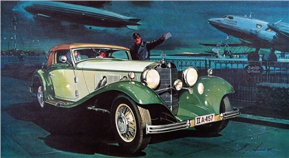 1935 Mercedes-Benz 500K Cabriolet A: Illustrated by William J. Sims