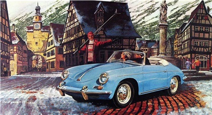 1961 Porsche Type 356B Roadster: Illustrated by James B. Deneen