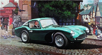 1954 Aston Martin DB-3/S: Illustrated by William J. Sims