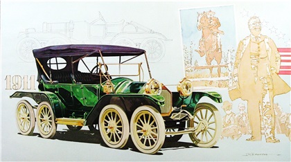 1911 Reeves Octoauto - Theodore Roosevelt: Illustrated by James B. Deneen