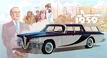 1959 Scimitar (All-Purpose Sedan) - Bob Hope: Illustrated by James B. Deneen