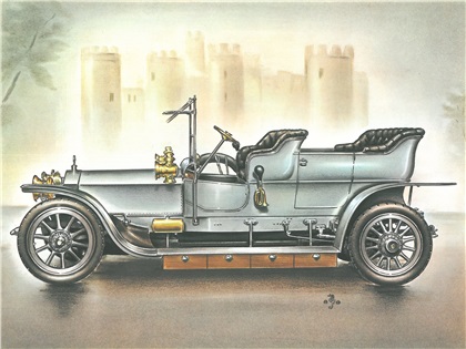 1906 Rolls-Royce 40/50 HP Silver Ghost: Illustrated by Piet Olyslager