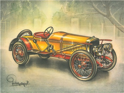 1912 Hispano Suiza Alfonso XIII: Illustrated by Piet Olyslager