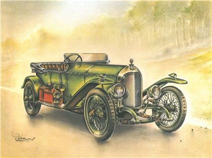 1920 Bentley EXP I: Illustrated by Piet Olyslager