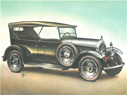 1921 Ferris Six Touring: Illustrated by Piet Olyslager