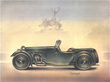 1933 Aston Martin Le Mans 1½-Litre: Illustrated by Piet Olyslager