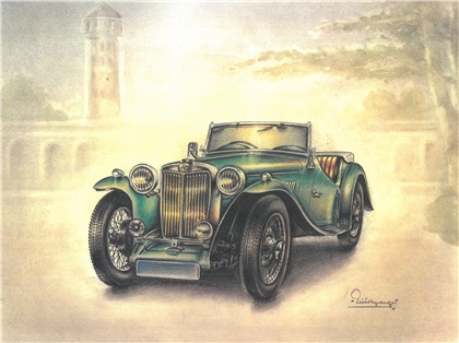 1937 MG TA: Illustrated by Piet Olyslager