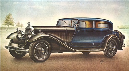 1931 Austro-Daimler ADR 8 Saloon: Illustrated by Piet Olyslager