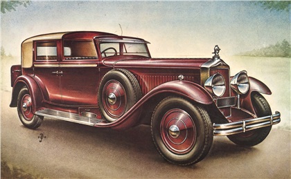 1930 Minerva 40 HP Sedanca de Ville Van den Plas: Illustrated by Piet Olyslager
