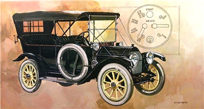 1912 Cadillac — Electric self-starter: Illustrated by Robert M. Moyer